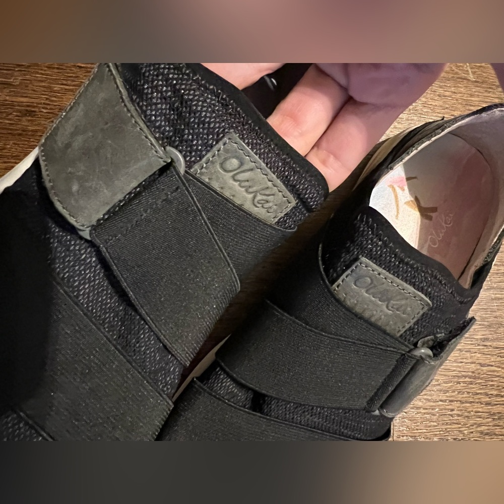 OluKai Womens Sneakers Mikilua Kako'o Slip On Elastic Straps Black Size 9 ⚡️ - Picture 3 of 9